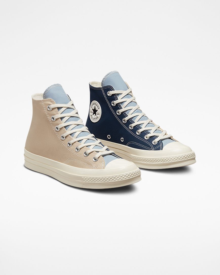 Pánské Boty Vysoké Converse Chuck 70 Tri-Panel Tmavě Blankyt | CZ RZMH02